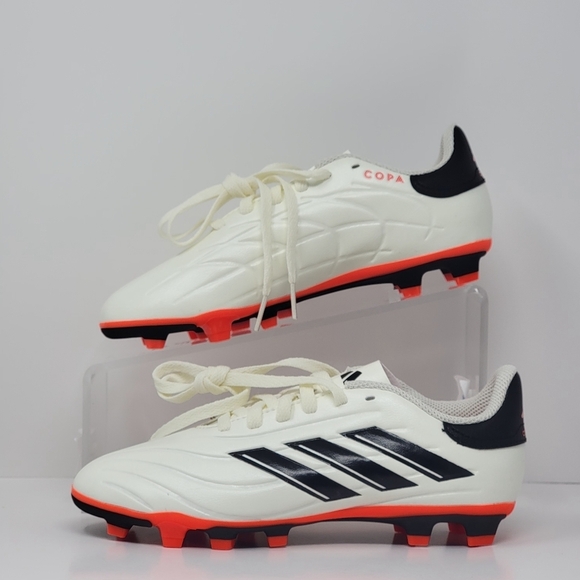 Adidas Copa Pure 2 Club FxG Soccer Cleats IG1103 Unisex Size 3 Ivory Black New